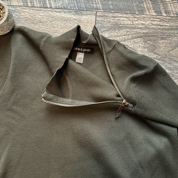 NWOT Cable & Gauge Mock Neck Tunic Sweater - Picture 5 of 9